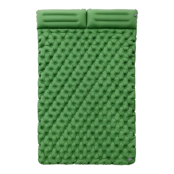 Uppblåsbar strandpicknickmatta för 2 personer (grön)