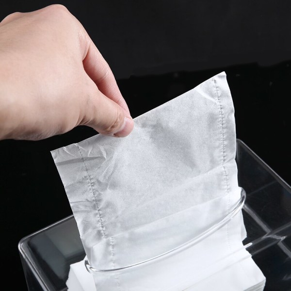 Akryl Clear Tissue Box Cover Transparent rektangulär