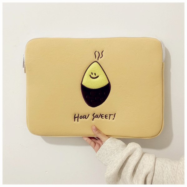 Söt Avocado Korean Tablet Sleeve Bag för Mac Ipad Pro