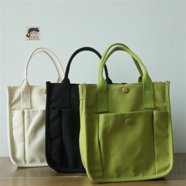 Japansk canvasväska, fashionabla crossbody-väska, mini Green