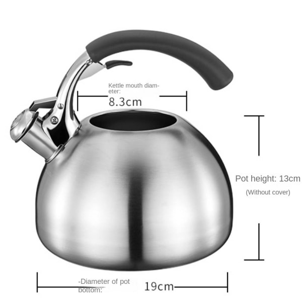 2,5 L ljudgasvattenkokare, gasspis induktionsspis 304