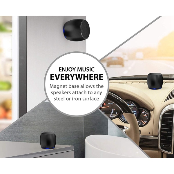 Bluetooth högtalare F1 Trådlös stereohögtalare i aluminiumlegering