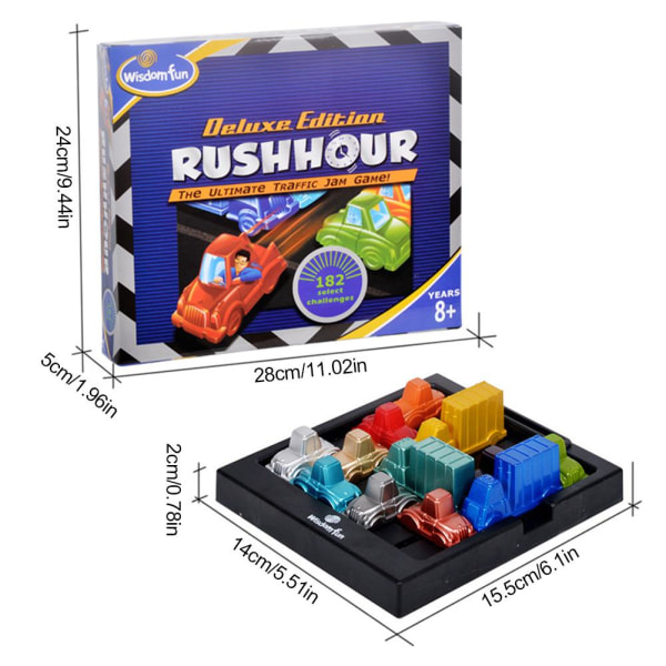 Rushhour Traffic Time Hour Playing Pussel Intelligence Toy