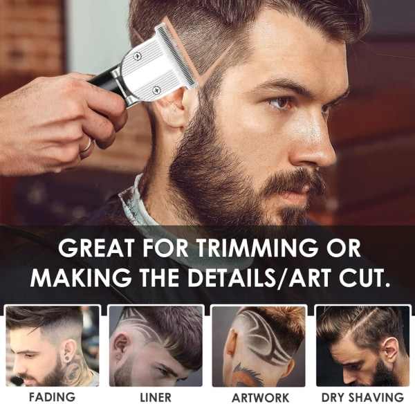Flerfunktionsuppladdningsbar hårklippare för män Vattentät