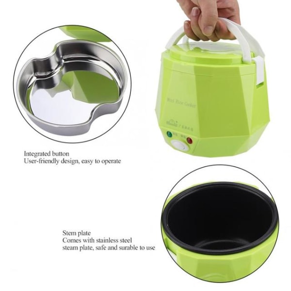 Multifunktionell eluppvärmning Lunchbox Mini Riskockare
