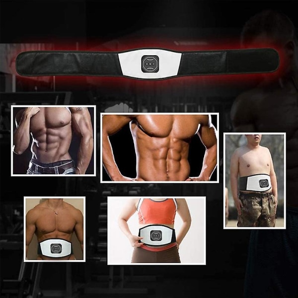 Intelligent USB uppladdningsbar EMS Fitness Trainer Belt LED