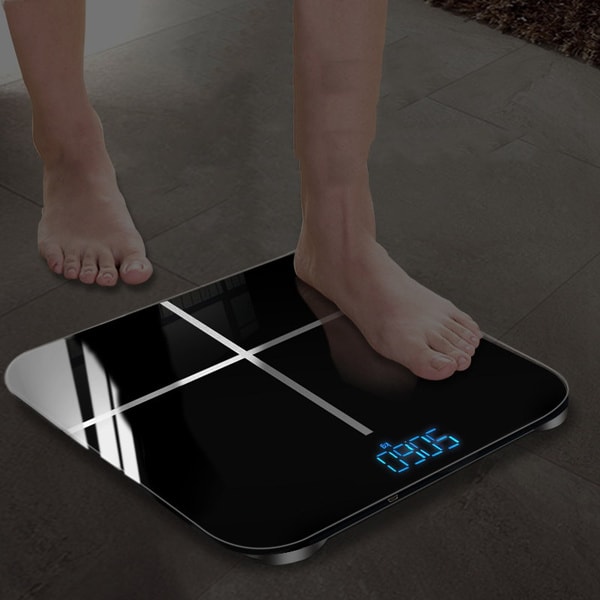 Badrum Body Scale LCD USB Laddning Smart Electronic