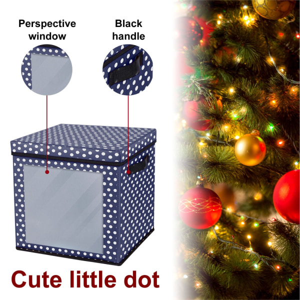 Julgranskulor Förvaringslåda Ornament Xmas Tree Bag Dekoration Box