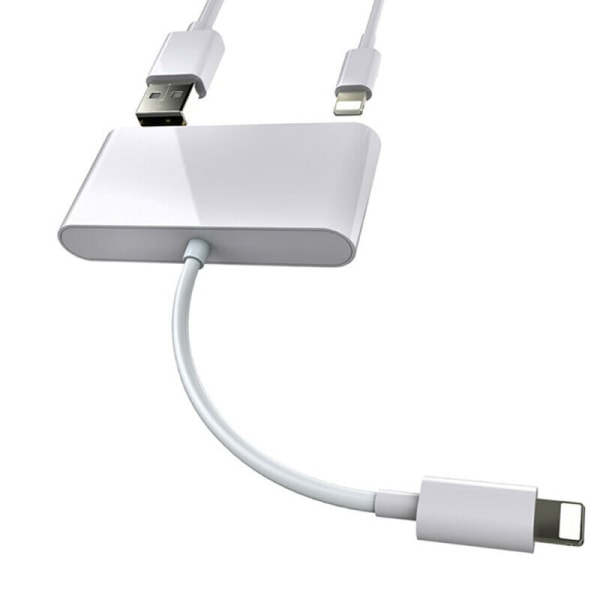 Bärbar 4 i 1 till TF SD-kamerakortläsare USB OTG-adapter