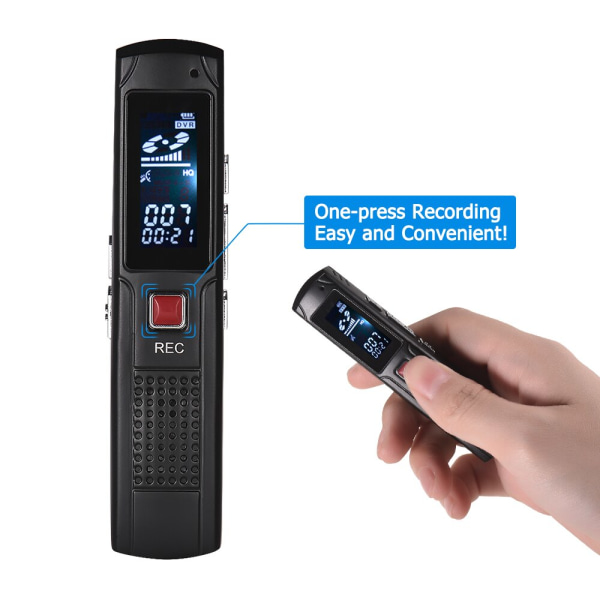 8GB Digital Audio Voice Recorder Ditacphone A B Repeterande