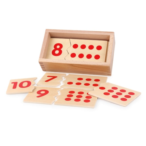 Pedagogiska trä nummer poäng Leksaker för barn nummer