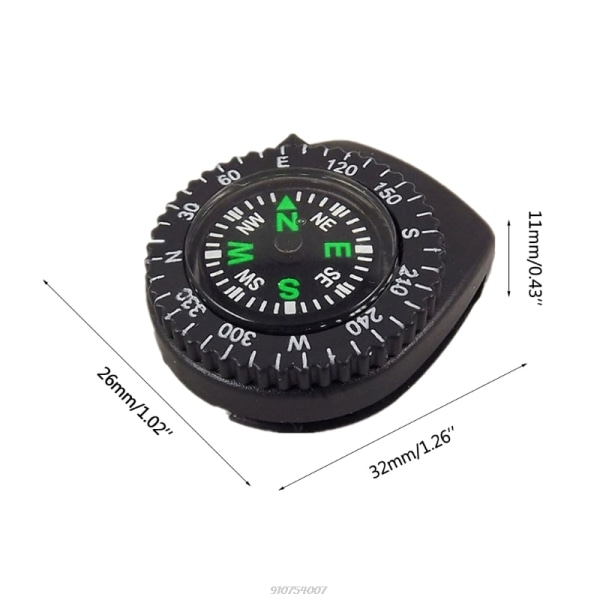 1st Mini Portable Compass Watch Band Slip Navigation