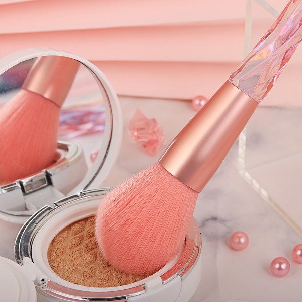 10 st Crystal Handle Makeup Brushes Powder Blush Foundation