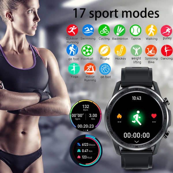 Smart Watch Dam Sport Bluetooth Termometer Fitnees