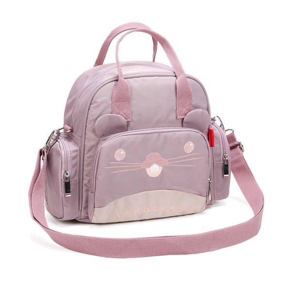 Multifunktionell Mother And Baby Bag, Mode Mother Bag Baby Purple