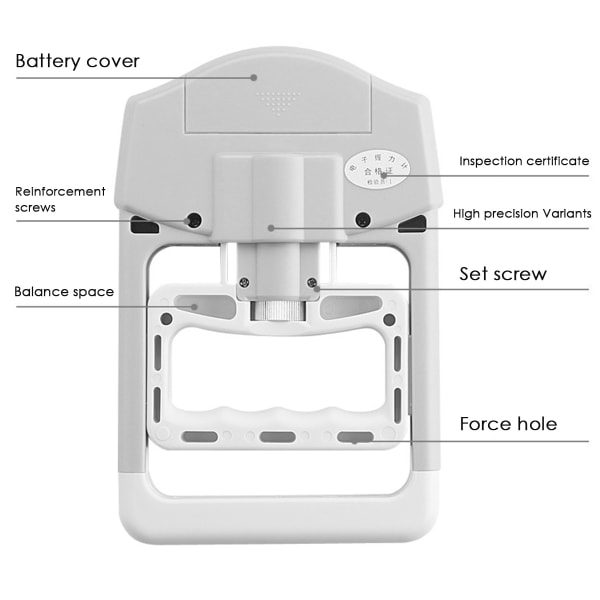 Muskelhandgrepp Digitalt elektroniskt handdynamometergrepp
