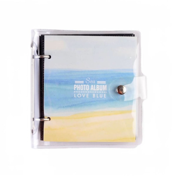 3-tums Loose-leaf Transparent Album, Polaroid Album Colorful seaside
