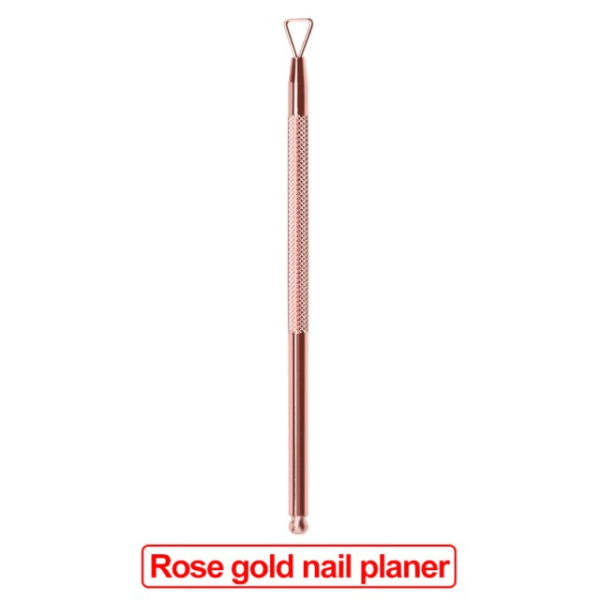 Double End Silver Nail Nagelband Remover Rod Rostfritt stål