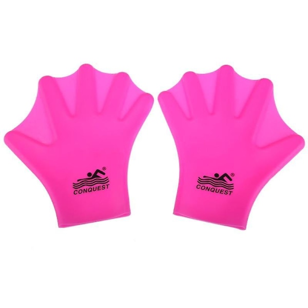 Ett par simnätshandskefenor för vuxna (rosa)