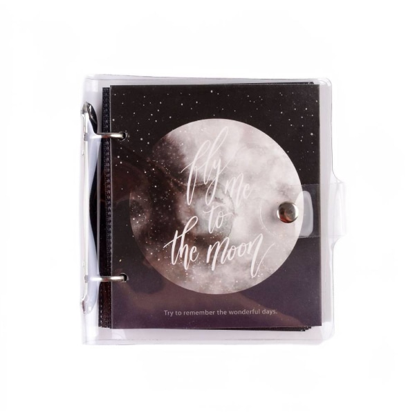3-tums Loose-leaf Transparent Album, Polaroid Album Colorful Moon