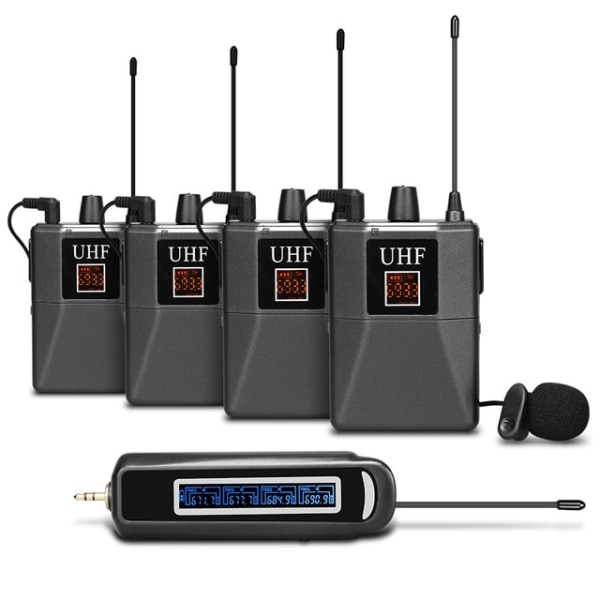 Ljud trådlöst Lavalier-mikrofonsystem UHF-slagslag