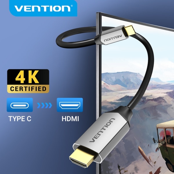 USB C HDMI 4K Typ C till HDMI 60HZ-kabel Thunderbolt 3