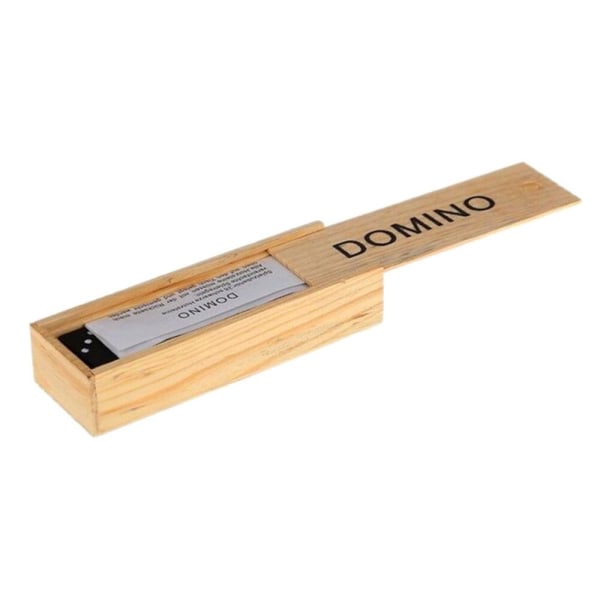 Svarta trä Domino Blocks Science Teaching Domino Board
