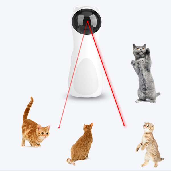 Justerbar automatisk kattleksak Interactive Smart Teaser LED