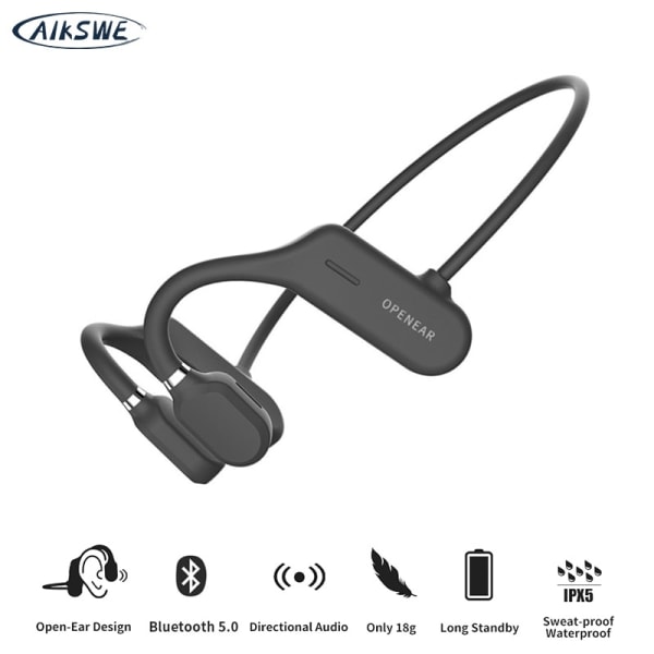 AIKSWE Bluetooth 5.0 Open Ear trådlösa sporthörlurar