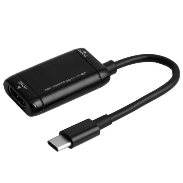 Typ C till HDMI-kabel 4K HD TV USB-C 3.1 Converter Adapter