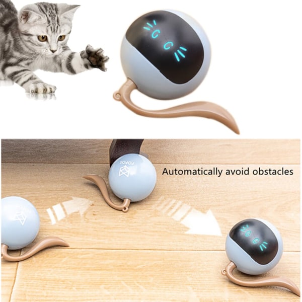 Smart Automatisk Cat Ball Toy Interactive Electric Rotate