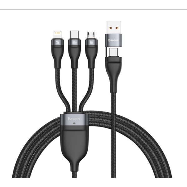 5A USB Typ C-kabel för Xiaomi Samsung snabbladdning 3 i 1