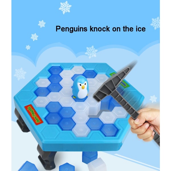 Penguin Ice Breaking Pussel Bordsspel Balance Ice Cubes