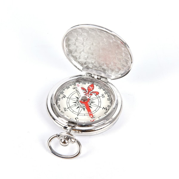 Vintage Koppar Flip Cover Metal Pocket Watch Flip Compass