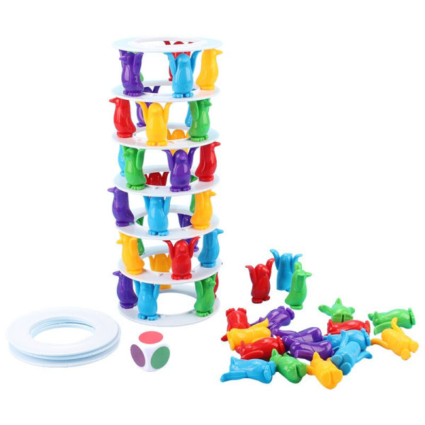 Penguin Tower Collapse Balance Game Toy For Children Party