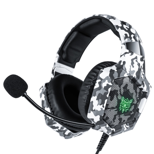 Headset Camouflage Wired Gamer Stereo Gaming Hörlurar