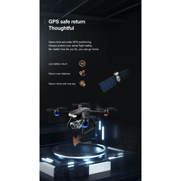 F11 Drone 4CH RC Quadcopter Profesional Dron med 5G GPS