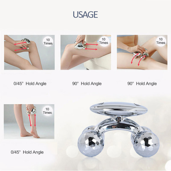 4D Roller Massager Solar Micro Current Massager Ansiktslyft