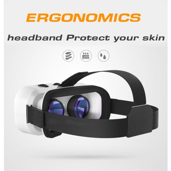 VR SHINECON 5.0 Virtual Reality 3D-glasögon med handkontroll för