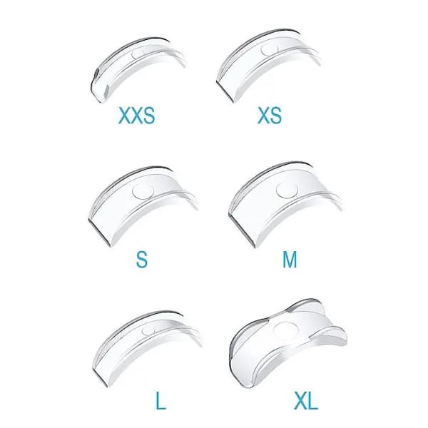 Usynligt silikone ringjusteringssæt (6-pak), nem DIY-tilpasning