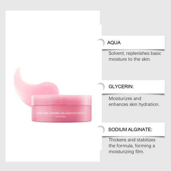 Medicube PDRN Pink Collagen Set: 60 Caffeine Eye Patches & 10g Volume Multi Balm Moisturizer
