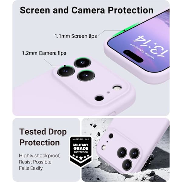 FitSleeps Tyst Vibrerande Alarmklocka Mauve nuage iPhone 17 Pro