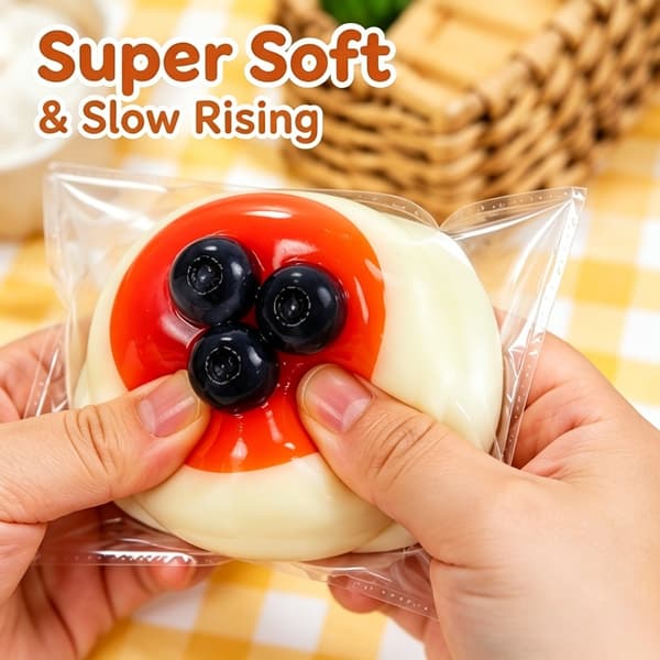 Blødt Squishy Fidget Legetøj Stressaflastende Sensorisk Klemmelegetøj Gave