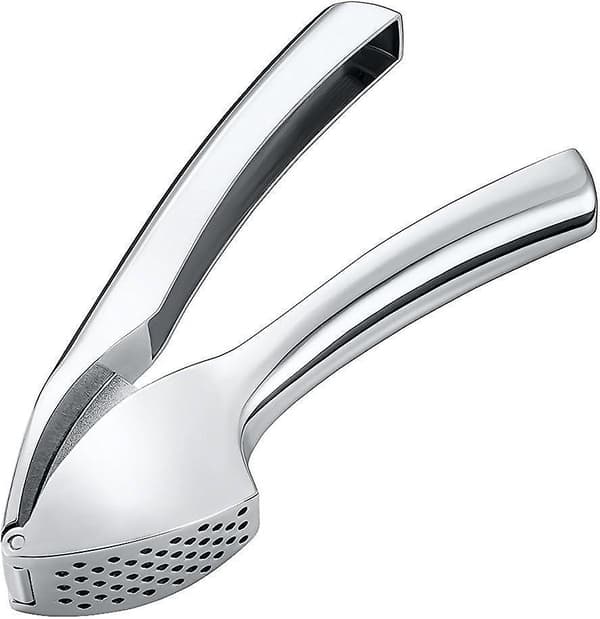 Garlic Press in Steel, Garlic Crusher, Garlic Press for Kitchen