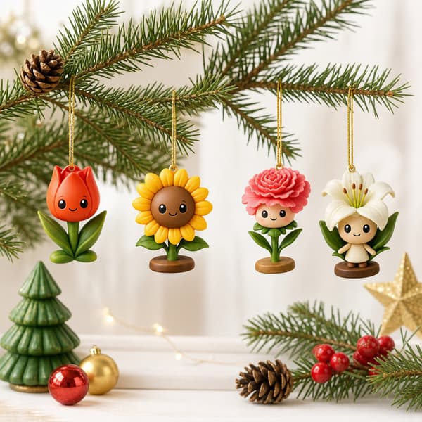 2026 Blomster-julekalender, 24-dages nedtælling til jul med ophæng
