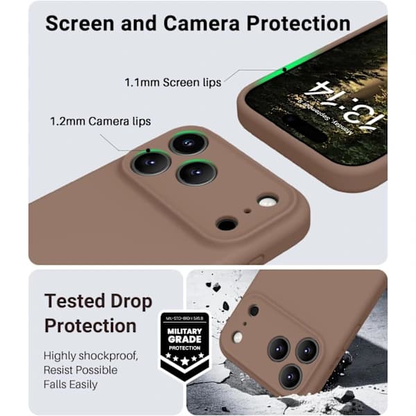 Jumbo druvklase klämboll, långsamt stigande sensorisk fidgetleksak Light Brown iPhone 17 Pro