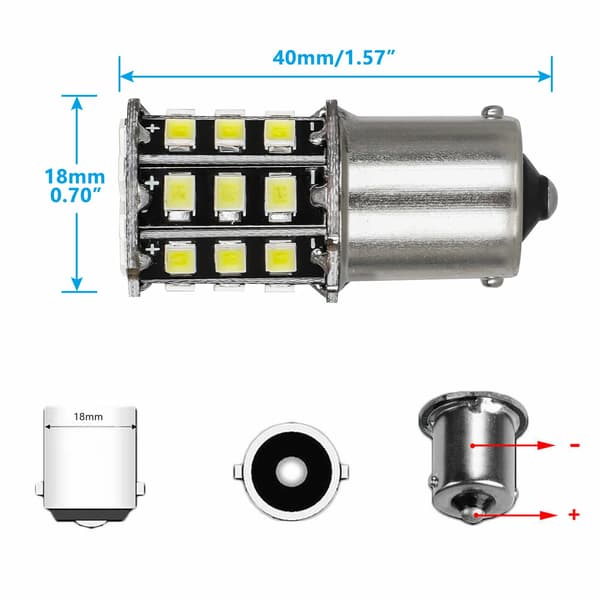 10 x Super Bright White 1156 RV Trailer 33SMD LED 1141 Interior Lights
