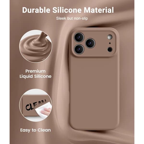 Jumbo druvklase klämboll, långsamt stigande sensorisk fidgetleksak Light Brown iPhone 17 Pro