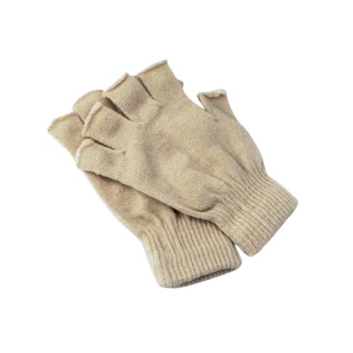 Torghandsker, korte og fingerløse - Beige Beige one size