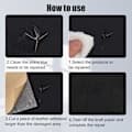 Self-adhesive repair patch artificial leather 50x138 cm Black Black